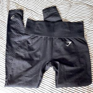 Gymshark Vital Seamless, Small, Black Marl